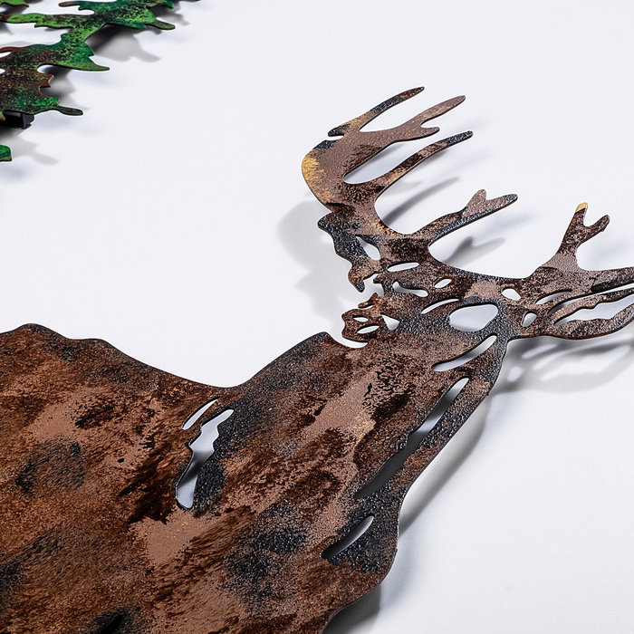 Wallity Deer 2 Escultura de Pared de Metal Multicolor Wallity Deer 2 Escultura de Pared de Metal Multicolor